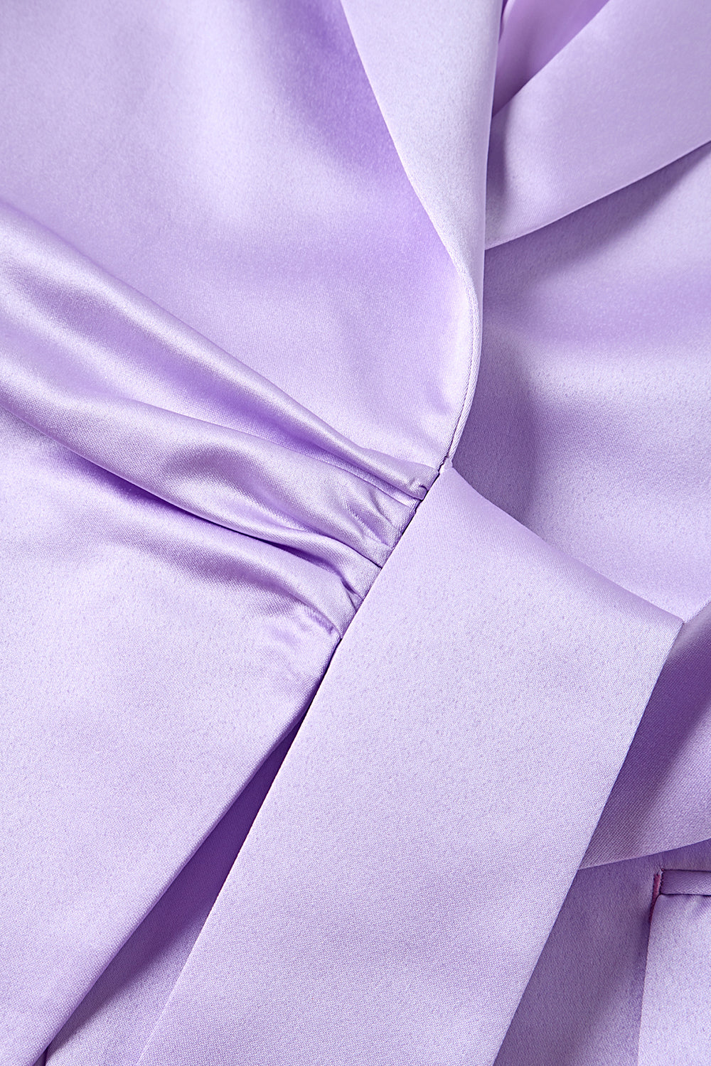 Blazer slim lilas à revers ajusté