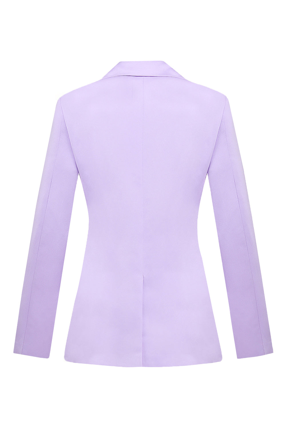 Blazer slim lilas à revers ajusté